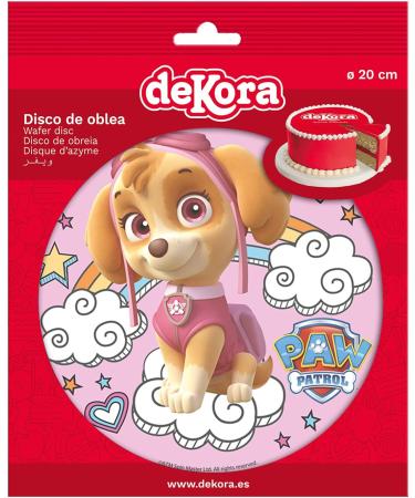 Dekora 160163 for PAW PATROL fans Round 20cm 8 inch Edible WAFER cake topper. Licensed Product. Dekora. - Buy Online on GoSupps.com
