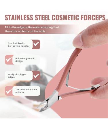 Kecung Nail Tweezer Cutter Nipper Clipper Remover Manicure Art Grooming Tool Beauty Nail Pliers Pink - Buy Online on GoSupps.com
