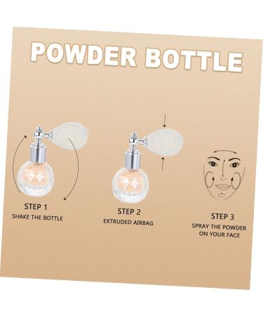 Balacoo 1pc Body Air Bag Powder Body Highlighter Loose Powder Spray Powder Glitter Bottle Body Powder Flash Golden medium - Buy Online on GoSupps.com