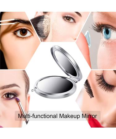 ZIYE Magnifying Makeup Compact Hand Mirror - Elegant Portable Folding Purse Mirror for Women and Girls - Perfect Gift for Teacher, Daughter, and Kids - Buy Online on GoSupps.com