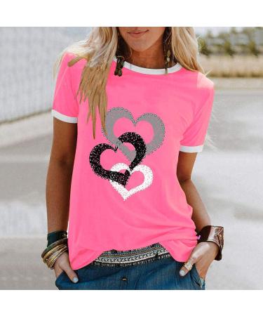 Deepclaoto Women's Short-Sleeved O Neck Crop Top - Pink - Small - Buy Online on GoSupps.com