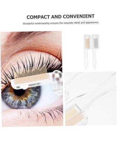 FRCOLOR Makeup Applicator foldable eyebrow eyelash grooming tool eyelash brush separator lash extension eyelash metal teeth eyebrow combs bulk steel needle styler handle PC - Buy Online on GoSupps.com