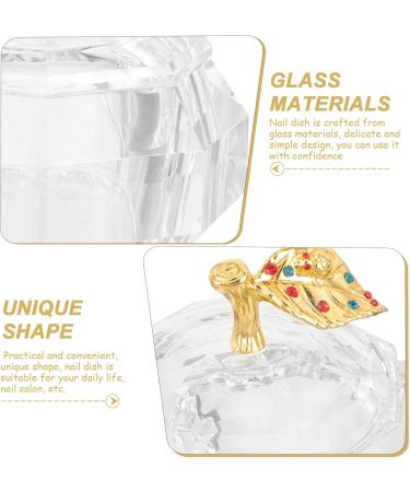 Beaupretty tools nail dish bowl nail cups acrylic nail dappen dish manicure nail cup manicure nail dish nail powder holder nail liquid holder nail dish cup Glass saucer cup Metal - Buy Online on GoSupps.com