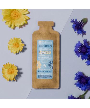  La Saponaria La Saponaria | Grace Biodeo Refill Neutral deodorant for sensitive underarms cornflower and calendula 40 ml - Buy Online on GoSupps.com