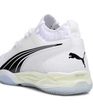 PUMA Men's Eliminate Nitro SQD Handball Shoes - 42 EU White Black Concrete Gray | International Shipping Available - Buy Online on GoSupps.com