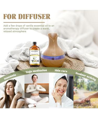 EUQEE 118ml Vanilla Essential Oil Pure Vanilla Fragrance Essential Oil for Diffuser Massage DIY Soap Candle Making Skin & Hair Care - 4.0 Fl Oz - Buy Online on GoSupps.com