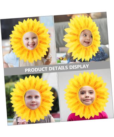 Alipis 2pcs Sunflower Headgear Sunflower Headdress Sunflower Hat Hood Daisy Crown Child Silk Cloth Prom - Buy Online on GoSupps.com