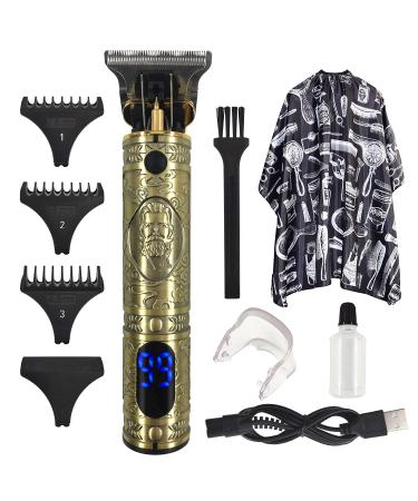 Hair Clippers for Men Professional Hair Trimmer Cordless Zero Gapped Trimmers Rechargeable Clipper Electric Beard Trimmer Shaver Hair Cutting Kit with LCD Display Haircut & Grooming Kit Gift for Mens