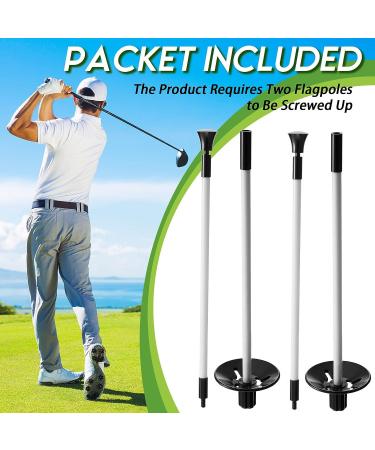Set of 3 Portable Fiberglass Golf Putting Green Flagsticks - 3 Feet - Buy Online on GoSupps.com