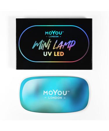 Moyou London LED & UV light for gel nails - light & compact 6W gel nail polish UV light & LED light with 5V/1A USB power cable - Turquoise turquoise