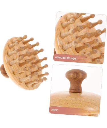 Beavorty 4-Piece Wooden Massage Comb Set - Beech Hairbrush for Scalp Relief Tension Release & Comfort | Wide Tooth & Curved Design for Women - Buy Online on GoSupps.com