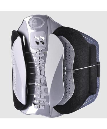 Pulley System Lumbar Back Bionic Decompression Version Adjustable Lumbar Brace 360 Three-dimensional Support 26 Bionic Curved Orthotic Plate for Fixed and Corrected Lumbar Spine (Size : Medium)