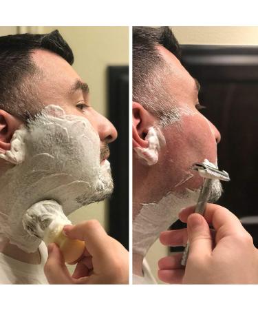 Mens Soap Company Shaving Soap 4.0 oz Refill Puck | Natural Vegan Ingredients | Shea Butter & Vitamin E | Thick Lather for Skin Protection - Buy Online on GoSupps.com