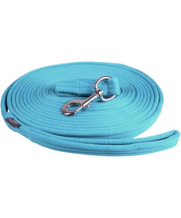 Netproshop Soft Lunge with Carabiner (8m) Light Blue Lunge Line for Groundwork | Durable & Flexible Training Tool - Buy Online on GoSupps.com