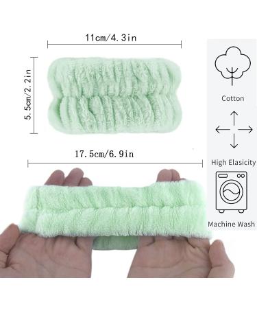 4 Pairs Microfiber Face Washing Wristbands - Absorbent Makeup Skincare Towel for Yoga & Sports (Purple/Brown/Pink) - Buy Online on GoSupps.com