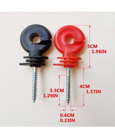 Buy CUKOL 20 PCS Black Isolator Ring for Pasture Fencing - Durable Electric Fence Insulators for Corners & Attachment - Buy Online on GoSupps.com