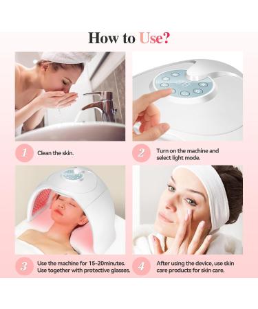 7 Colours LED Therapy Face Mask with Spray Professional LED Mask Body Skin Care SPA Beauty Equipment Anti-Acne Wrinkle Removal - Buy Online on GoSupps.com