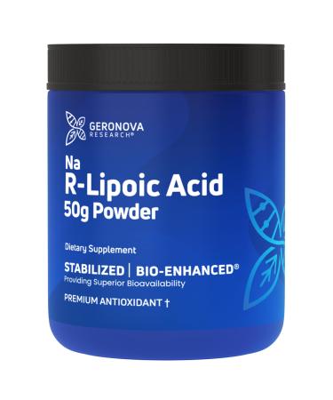 Bio-Enhanced Na R-Lipoic Acid Powder 50g - 30-Day Supply - Stabilized R Alpha Lipoic Acid Powder for Flexible Dosage - Easy Mixing & Enhanced Absorption Nerve Support Supplement