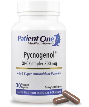 Patient One Pycnogenol OPC Complex 300mg | Supplement to Support Vascular Health and Healthy Aging* | French Maritime Pine Bark and More | 30 Capsules