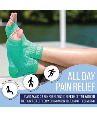 SB SOX Plantar Fasciitis Relief Socks - Compression Sleeves for Foot/Arch Pain Relief (Black, Medium) - 1 Pair for Women & Men - Buy Online on GoSupps.com