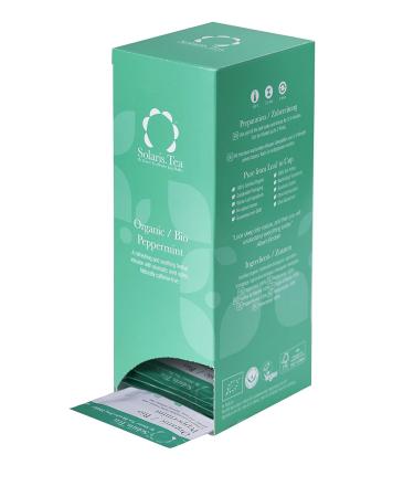 Buy Solaris Tea ORGANIC Peppermint - 40 Biodegradable Silk Tea Bags | Premium Quality Herbal Tea for Refreshing Flavor - Buy Online on GoSupps.com