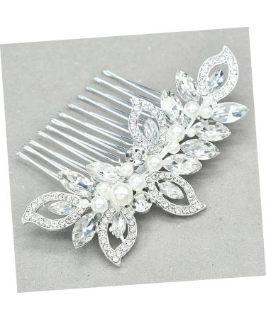 Didiseaon 1pc Barrettes for Women Bridal Hair Comb Rhinestone Headpiece Rhinestone Hair Comb Hair Jewels for Women Flower Girl Hair Accessory Tiara Bride Hair Accessories Wedding - Buy Online on GoSupps.com