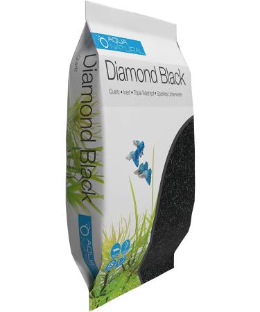 AquaNatural Diamond Black 10lb Premium Gravel & Substrate for Aquariums, Fish Tanks, Terrariums - 1-2mm - Buy Online on GoSupps.com