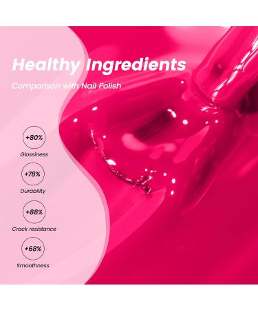 YTD Likomey Berry Pink Gel Nail Polish 15ml | Soak Off UV Nail Varnish for DIY Manicure & Pedicure | Bright Pink CS409 - Buy Online on GoSupps.com
