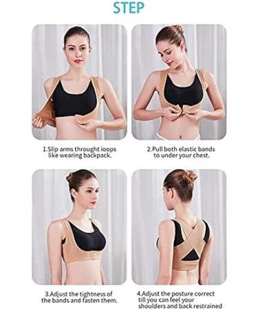 Correction Posture Back Shoulder Posture Corrector Back Support Brace Belt Adjustable Strap Back Straightener Skin Color L Skin Color L - Buy Online on GoSupps.com