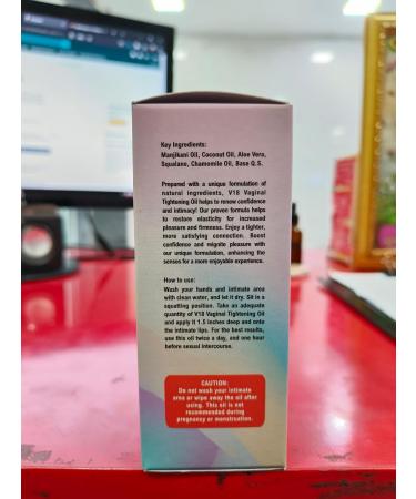 MACARIA V18 Virgin Again Yoni Tightening Oil with Strawberry Extract Enhance Intimacy for Women - Buy Online on GoSupps.com
