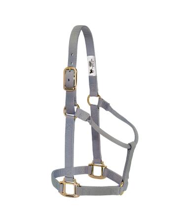 WEAVER Leather Non-adjustable Halter Grey (Graphite//Nature's Delight) Small Horse