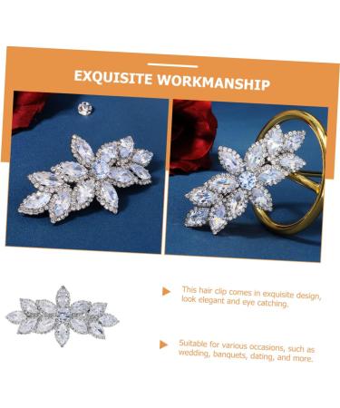 FRCOLOR Diamonds Hair Clip Rhinestone Hair Clip Bride Spring Clip Diamond Rhinestone Bridal Rhinestones Hair Clip - Buy Online on GoSupps.com