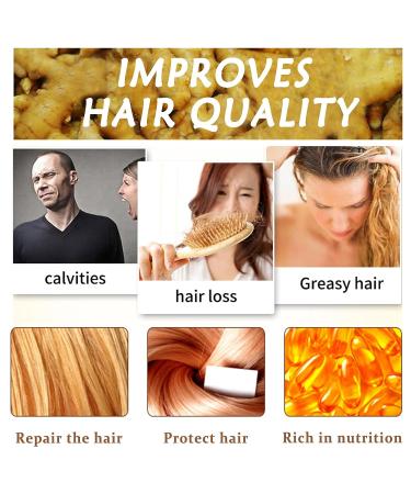 2 Pcs Organic Ginger Hair Growth Shampoo Bars for Hair Regrowth - Natural Ginger Soap for Stronger, Healthier Hair - Buy Online on GoSupps.com