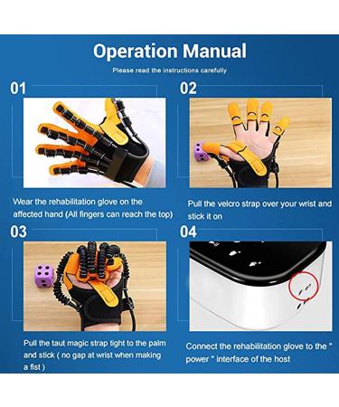 Air Pressure Rehabilitation Robot Gloves - Electric Finger Training Device for Stroke Recovery | Right Hand Medium - Optimize Hand Mobility & Rehabilitation - Buy Online on GoSupps.com