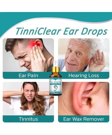 RJDJ TinniClear Ear Drops - Natural Tinnitus Relief Treatment - 2pcs - Buy Online on GoSupps.com