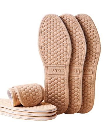 3 Pairs Super-Soft Shoe Insoles Inserts Breathable Sweat-Absorbent Two-Layered Shoe Inserts of Foam That Fit in Any Shoes (Women 8.5-11 Men 7.5-10)