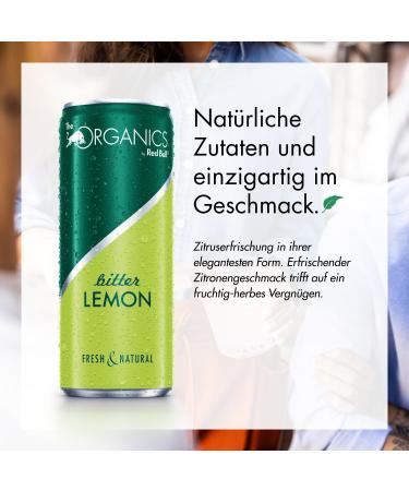 Buy Red Bull Organics Bitter Lemon 24-Pack - 250ml Organic Cans International Shipping Available - Buy Online on GoSupps.com