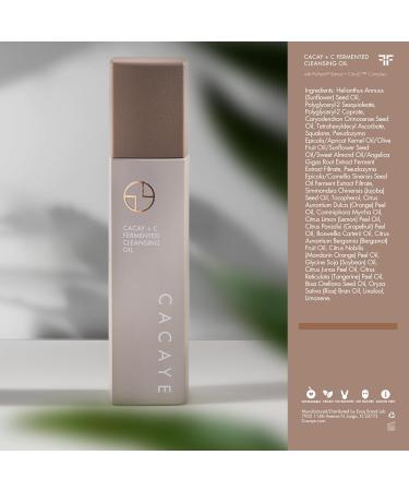 Buy CACAYE 3-in-1 Makeup Cleansing Oil - Anti-Aging Facial Cleanser with CaCay Oil & Vitamin C for All Skin Types | 2.5 Oz - Buy Online on GoSupps.com