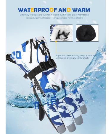 Azue Kids Snow Gloves with Zip Pocket - Pink XS (6-8 years) - Buy Online on GoSupps.com