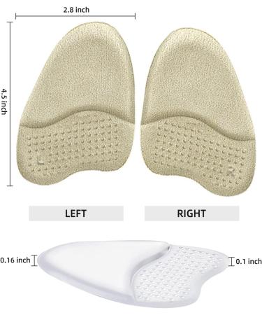 Yaopeing Metatarsal Pads 3-Pair Set | Non-Slip Ball of Foot Cushions for Women | Soft Gel Heel Insole Pads | Open Toe Shoe Comfort - Buy Online on GoSupps.com