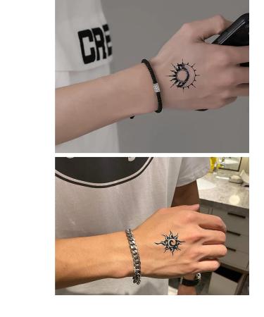 Semi Permanent 2 Weeks Arrow Mountain Temporary Tattoo for Men and Women - Waterproof Realistic Sticker - 8 Sheets - Adult Pattern 11 - Buy Online on GoSupps.com