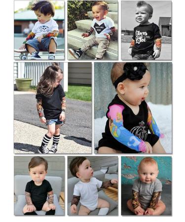 Acfun 6pcs Kids Temporary Tattoo Sleeves - Fake Arm Sunscreen Sleeves for Outdoor Sports - Buy Online on GoSupps.com