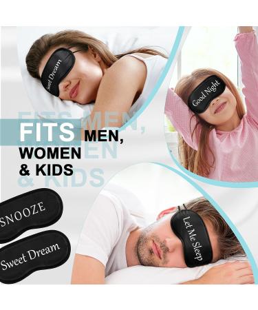 Ramede 60 Pieces Bulk Funny Sleep Mask | Adjustable Strap Silk Blindfold for Women Men Kids | Soft Eye Covers for Travel, Nap, Meditation - Buy Online on GoSupps.com