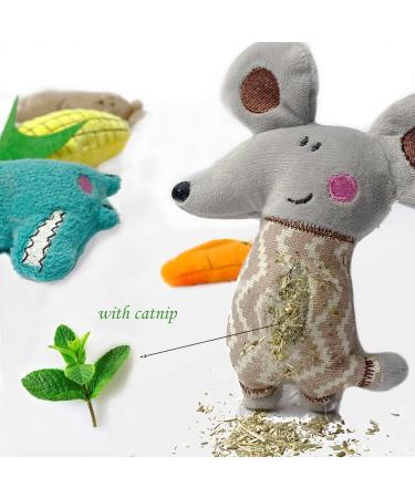 12Pcs Cat Catnip Toys AZOFFYIU Catnip Toys for Cats cat Toys for Indoor Cats Cat nip Toy Cat Toys Set Teething Chew Toy Pet Catnip Teeth Grinding Chew Toys - Buy Online on GoSupps.com