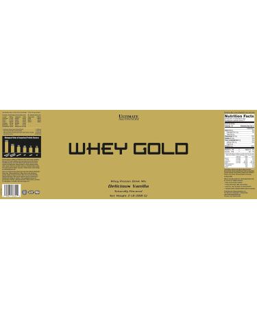 Ultimate Nutrition Whey Gold Protein Powder - 20g Protein Amino Acids Muscle Growth & Recovery Vanilla 2lb - 27 Servings - Buy Online on GoSupps.com