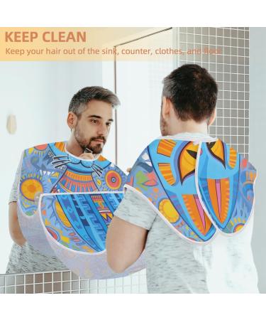 Blue Cat Beard Bib Apron | Beard Hair Catcher for Men | Perfect Father's Day & Christmas Gift for Dad | Includes 2 Suction Cups - Buy Online on GoSupps.com