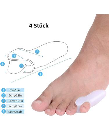 Corrector Pad Bunionette Straightener & Separator - Pinky Toe Protector Cushion - 12 Pack Pain Relief Spacer & Splint - Buy Online on GoSupps.com
