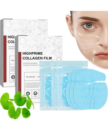 Skynpure Highprime Collagen Film Mask Melting Pure Collagen Films Soluble Collagen Supplement Film Collagen Hydrating Face Mask Anti Aging Deep Collagen Mask Reducing Fine Lines for All Skin Types