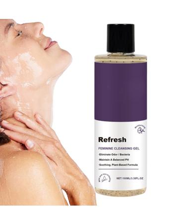 BommFu Body Shower Gel | Natural Bath Linen | 100 ml PH Balancing Bath Cleanser for Women | 33 x 4 x 10 cm Adorable Gentle Body Cleanser - Moisturizing Skin Care Products for