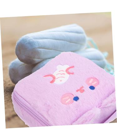 Large Capacity Plush Storage Bag for Women - Tie & Menstrual Tapes Organizer - Buy Online on GoSupps.com